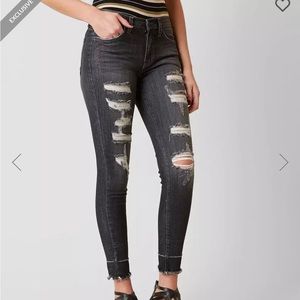 Kancan Mid-Rise Ankle Skinny Stretch Jeans In Aetius Sz 27.